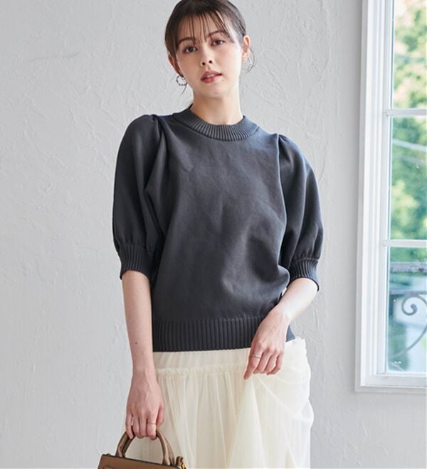 ボリュームパフスリーブニットトップス - ベルーナ【公式】