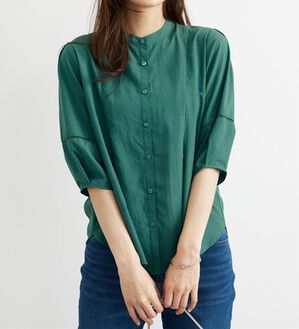 BELLUNA（ベルーナ）の「エアリービンテージ素材タック使いブラウス（ブラウス）」｜詳細画像