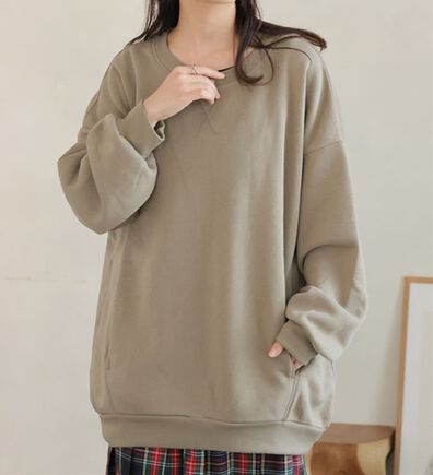 A HAPPY MARILYN（アハッピーマリリン）の「【Ｌ～８Ｌ】【ハピぽか裏起毛】２デザインから選べるゆったりトレーナー・パーカー　毛玉になりにくい（パーカー）」