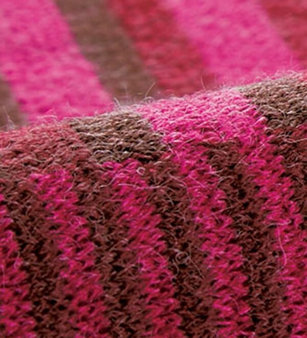 BELLUNA（ベルーナ）の「マルチボーダー柄ニットチュニック（チュニック）」｜詳細画像