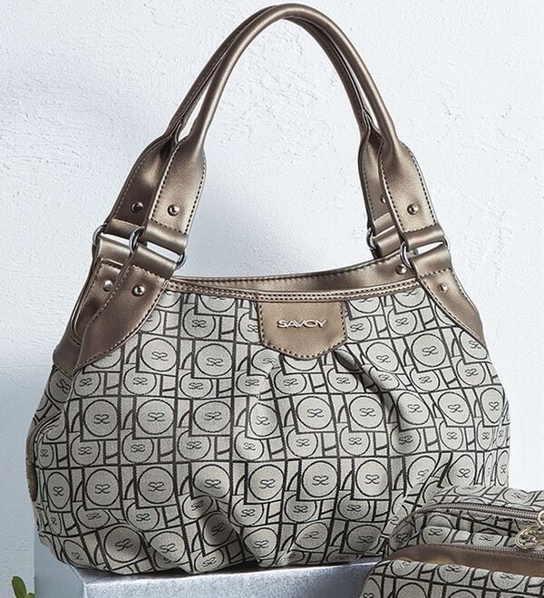BELLUNA（ベルーナ）の「＜サボイ＞モノグラム柄シリーズ　手提げ（ハンドバッグ）」｜詳細画像