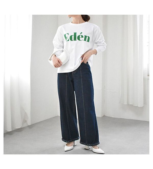 RANAN（ラナン）の「フロッキープリントロゴＴシャツ（Tシャツ）」｜詳細画像