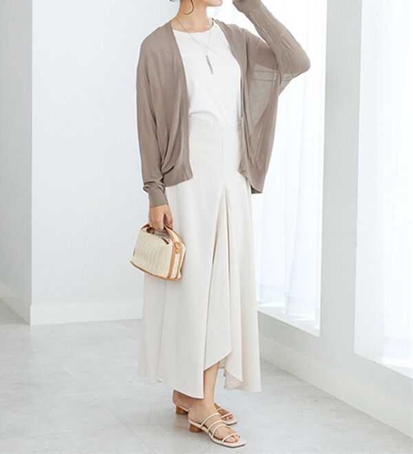 GeeRA（ジーラ）の「【冷房対策に】ひんやりUV対策！ドルマンカーディガン（ニットカーディガン）」｜詳細画像