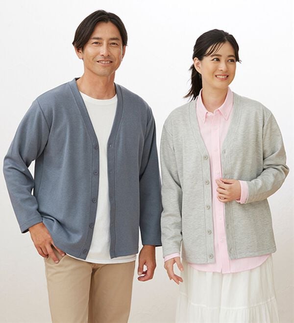 「＜シンプル＆プラス＞毎日活躍！お買得カーディガン（メンズカーディガン）」｜詳細画像