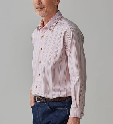 「＜カルビア＞着心地快適！楽ちんストレッチシャツ（メンズシャツ）」