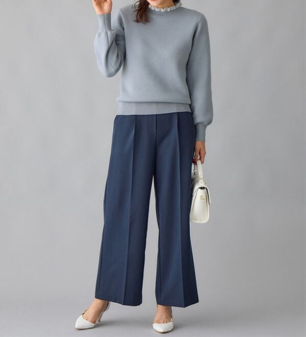 alotta（アロッタ）の「毛布のように温かい　裏シャギーパフ袖ニット（ニット・セーター）」｜詳細画像