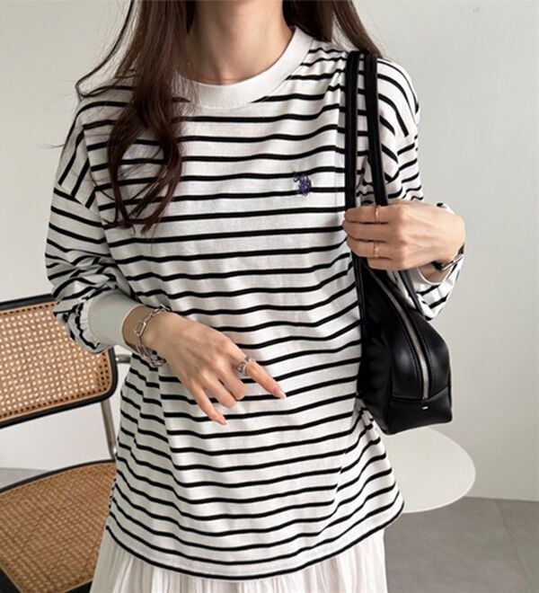 GeeRA（ジーラ）の「【Ｕ．Ｓ．　ＰＯＬＯ　ＡＳＳＮ．】配色ラインロンＴ（カットソー）」｜詳細画像