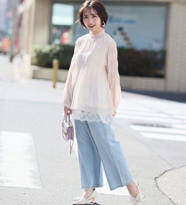 A HAPPY MARILYN（アハッピーマリリン）の「【Ｍ～７Ｌ】【選べる丈】【夏でも穿きたい】美脚＆美尻が叶う 優勝！ 着痩せ ワイドパンツ（ワイドパンツ・ガウチョ）」｜詳細画像