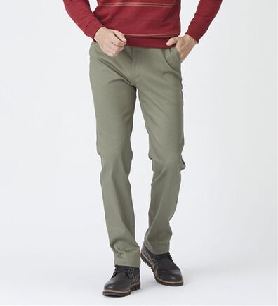 「＜コムルヴァン・オム＞ラクしてすっきり暖かパンツ（メンズフルレングスパンツ）」