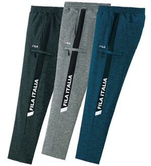 「【３本組】＜フィラ＞裏起毛杢調アクティブパンツ（メンズフルレングスパンツ）」｜3本組