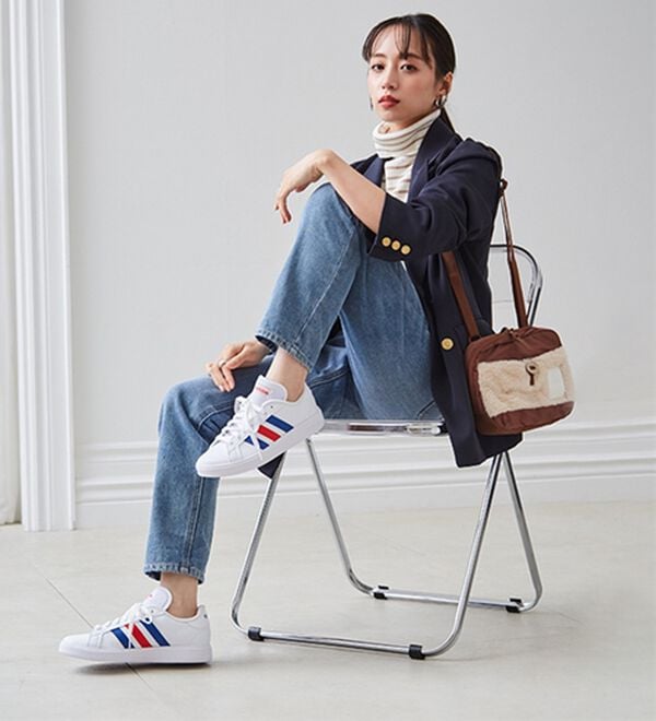 RANAN（ラナン）の「＜ａｄｉｄａｓ＞ＧＲＡＮＤＣＯＵＲＴＢスニーカー（スニーカー）」｜詳細画像