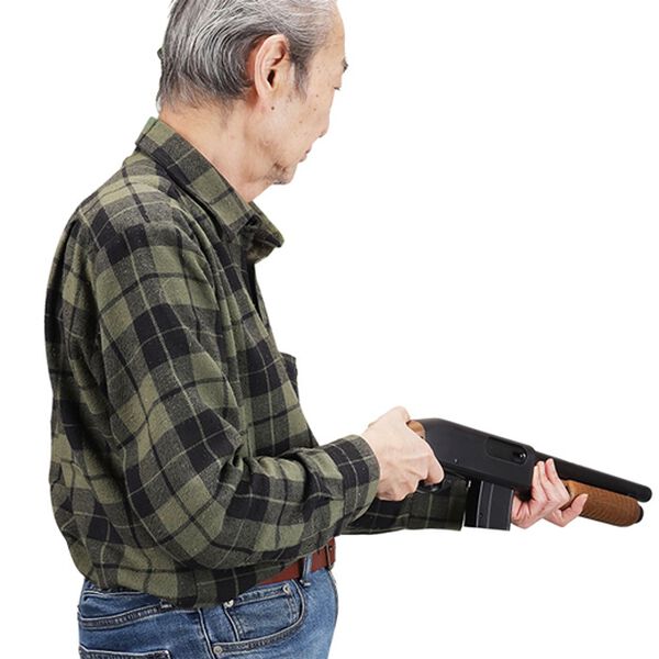 「木目調エアーショットガン（おもちゃ・ぬいぐるみ）」｜詳細画像