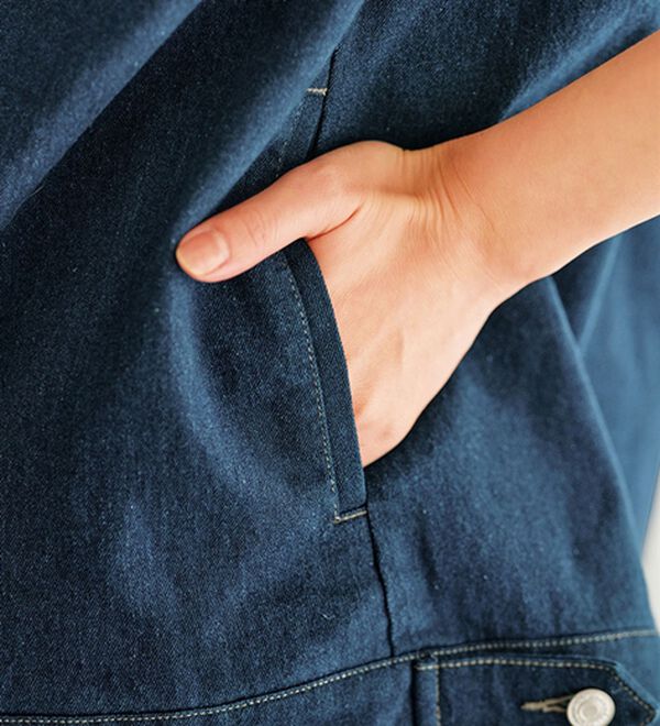 BELLUNA（ベルーナ）の「デニム素材ゆったりジャケット（その他ジャケット）」｜詳細画像