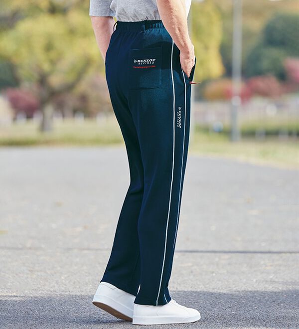 「【３本組】＜ダンロップ・リファインド＞さらっとポケット安心リラックスパンツ（メンズルームウェア）」｜詳細画像