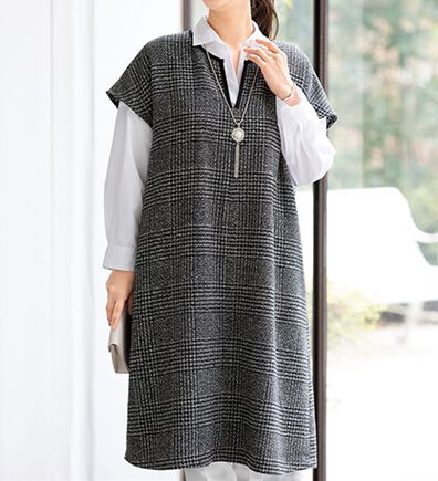 ルフラン（ルフラン）の「起毛素材ジャンパードレス＜エリネス＞（ジャンパースカート）」