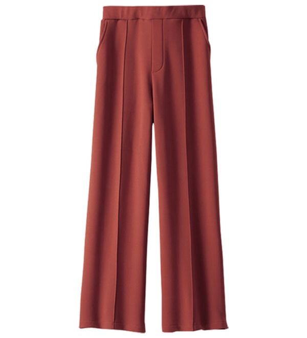 BELLUNA（ベルーナ）の「【快適Ｌａｂ．】裏起毛ジョーゼット素材ワイドパンツ（ワイドパンツ・ガウチョ）」｜詳細画像