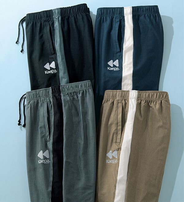 「＜ケイパ＞シアサッカージャージパンツ（メンズフルレングスパンツ）」｜詳細画像