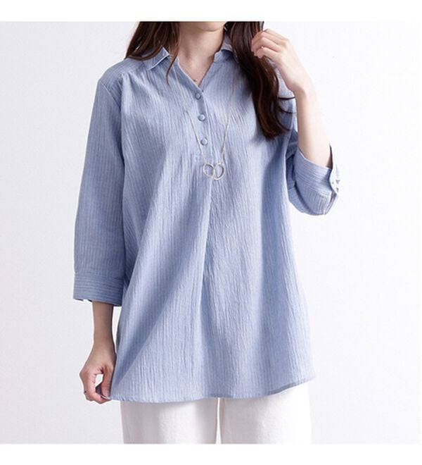 ルフラン（ルフラン）の「さらっと涼やかブラウス（ブラウス）」｜詳細画像