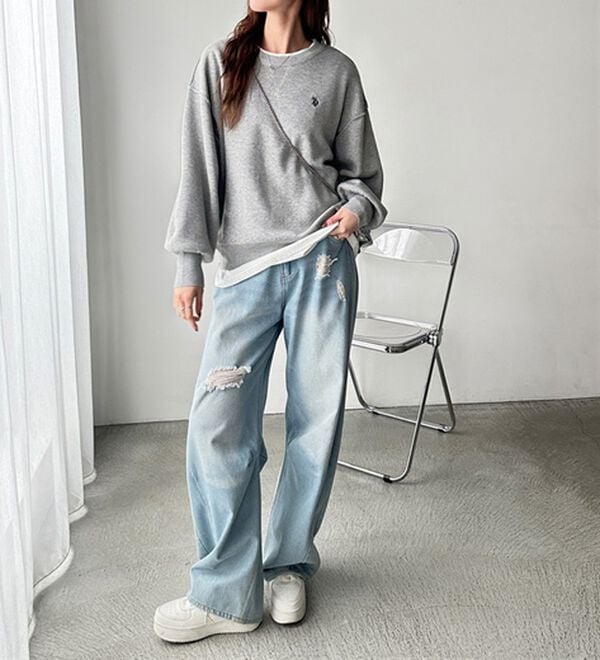 GeeRA（ジーラ）の「【U.S. POLO ASSN.】スウェットライクニット（ニット・セーター）」｜詳細画像