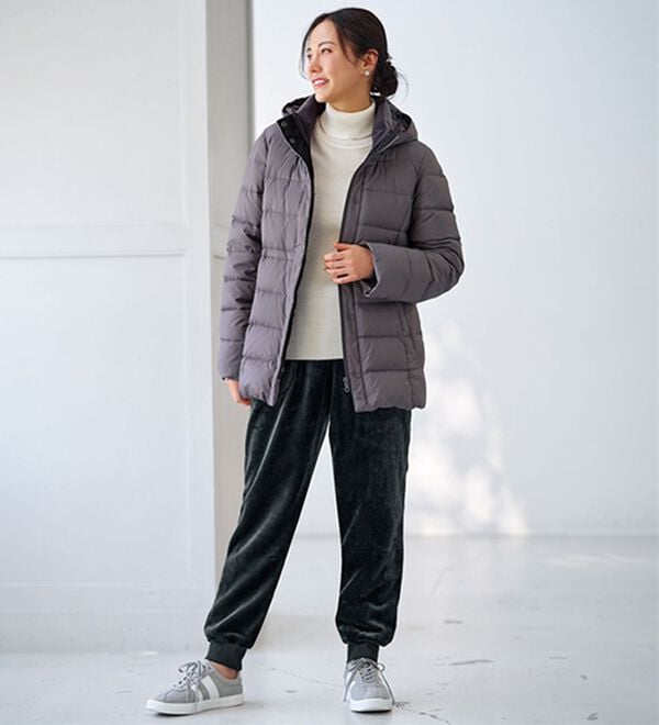 BELLUNA（ベルーナ）の「ぽか暖ボアのお散歩パンツ（フルレングスパンツ）」｜詳細画像