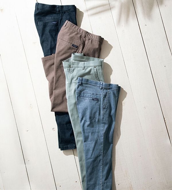 「＜コムルヴァン・オム＞すっきりはける涼感麻入りジーンズ（メンズデニムパンツ）」｜詳細画像