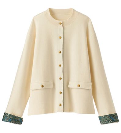 BELLUNA（ベルーナ）の「＜ウィリアムモリス柄＞カーディガン（ニットカーディガン）」