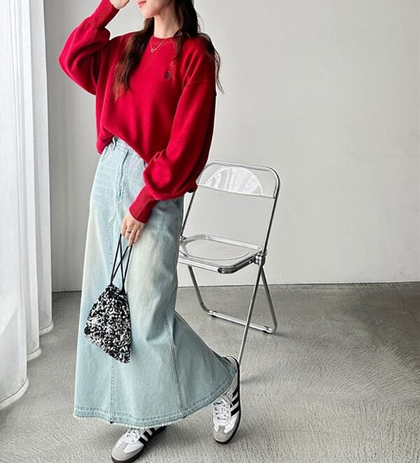 GeeRA（ジーラ）の「【U.S. POLO ASSN.】スウェットライクニット（ニット・セーター）」｜詳細画像