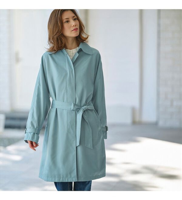 RANAN（ラナン）の「花粉対策！ステンカラーコート（ロングコート）」｜詳細画像