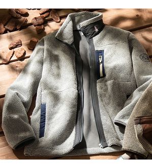 「＜ハッシュパピー＞ボアフリースブルゾン（メンズブルゾン）」｜グレー