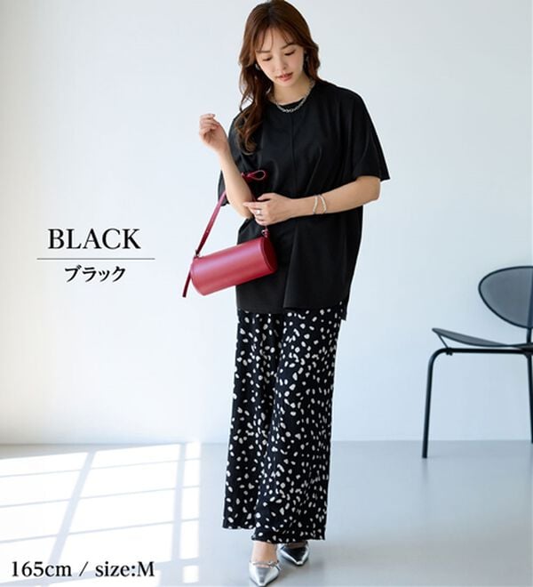 BELLUNA（ベルーナ）の「【接触冷感】Ｔシャツ感覚なのにきちんとブラウス見え！半袖プルオーバー（カットソー）」｜詳細画像