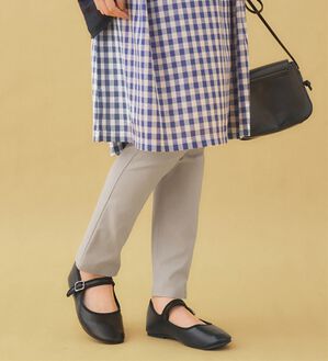 Viola e Viola（ヴィオラ エ ヴィオラ）の「すっきり楽ちんチュニックパンツ（フルレングスパンツ）」｜ライトグレー