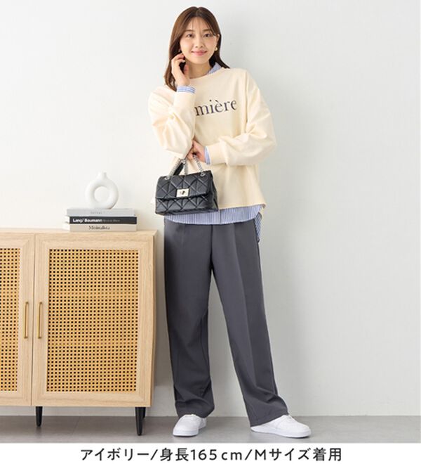 alotta（アロッタ）の「大人可愛いゆったりロゴスウェット（トレーナー・スウェット）」｜詳細画像