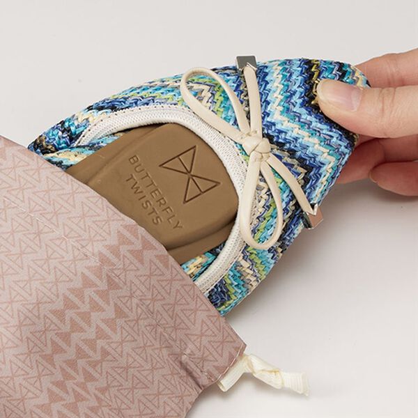 「バタフライツイスト　ポケッタブルシューズ（フラットシューズ）」｜詳細画像