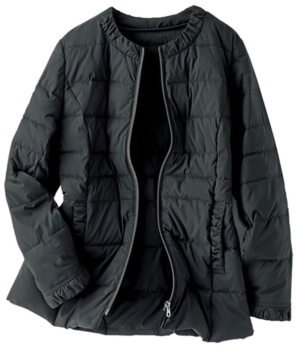 BELLUNA（ベルーナ）の「美ラクるストレッチ軽やか中わたジャケット（ショートコート）」｜詳細画像