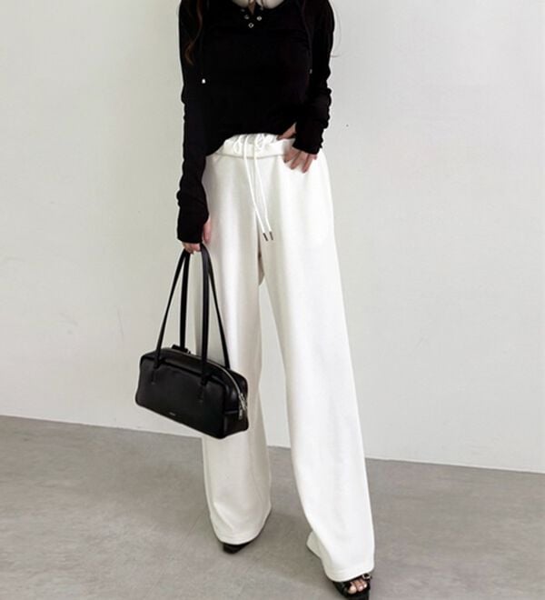 GeeRA（ジーラ）の「ダブルウエストワイドスウェットパンツ（その他パンツ）」｜詳細画像