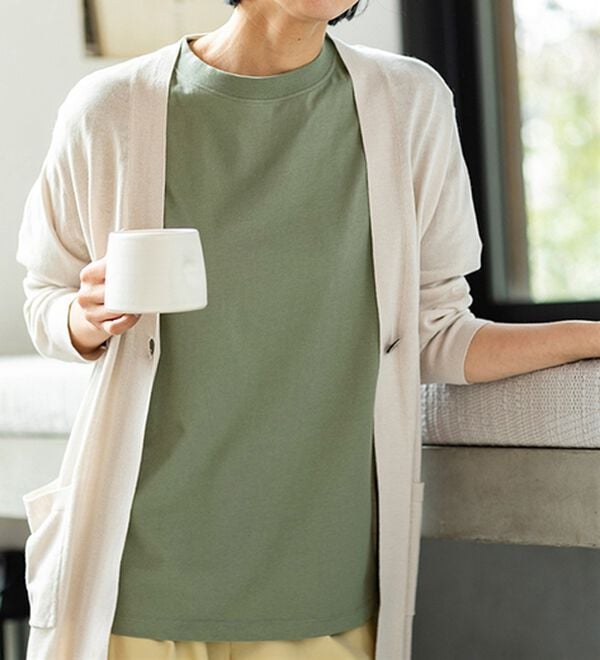 BELLUNA（ベルーナ）の「ヒンヤリ冷感！洗えるロング丈カーディガン（ニットカーディガン）」｜詳細画像