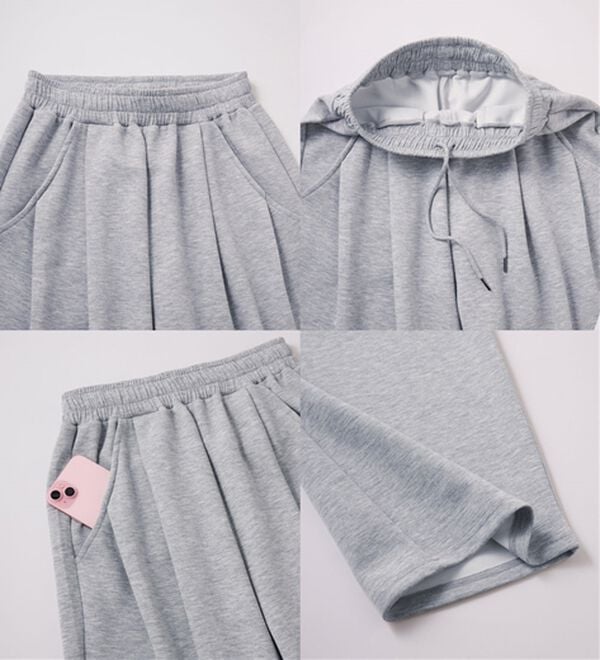 GeeRA（ジーラ）の「ダンボールワイドコクーンスウェットパンツ（ワイドパンツ・ガウチョ）」｜詳細画像