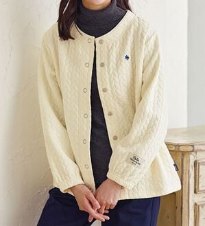 BELLUNA（ベルーナ）の「【ＰＯＬＯ　ＢＣＳ】ジャカード素材カーディガン（その他カーディガン）」｜アイボリー