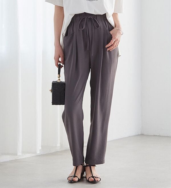 RANAN（ラナン）の「リラックスタックテーパードパンツ（フルレングスパンツ）」｜詳細画像