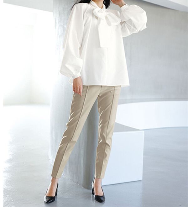 RANAN（ラナン）の「ボリュームボウタイブラウス（ブラウス）」｜詳細画像