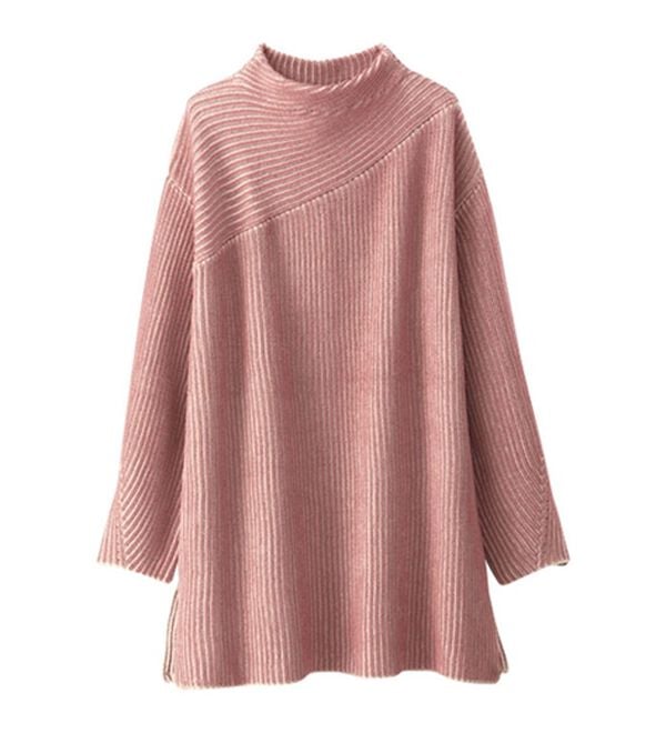 BELLUNA（ベルーナ）の「ストライプジャカード切替チュニック（チュニック）」｜詳細画像