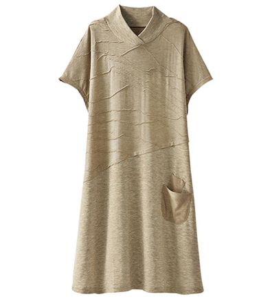 BELLUNA（ベルーナ）の「タックジャカード素材切替チュニック（チュニック）」