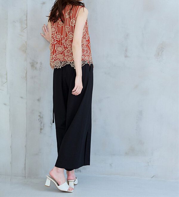 RANAN（ラナン）の「ひんやり！レース使いプルオーバー（ブラウス）」｜詳細画像