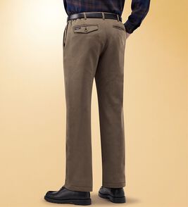 「＜コムルヴァン・オム＞お父さんの裏シャギー７得パンツ（メンズフルレングスパンツ）」