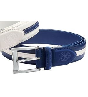 「＜トランスコンチネンツゴルフ＞いつでも活躍ゴルフベルト（メンズベルト）」｜ネイビー