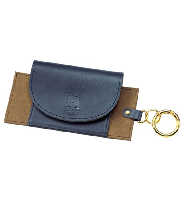 BELLUNA（ベルーナ）の「＜ｍｏｚ＞日本製バッグチャーム牛革眼鏡ホルダー（その他ファッション小物）」｜ネイビー