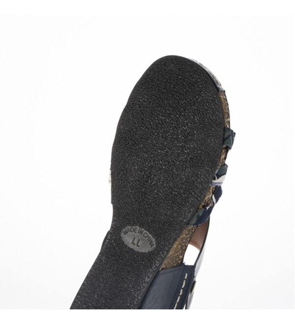 BELLUNA（ベルーナ）の「【３Ｅ／４Ｅ選べる】フットベットウェッジサンダル（サンダル・ミュール）」｜詳細画像