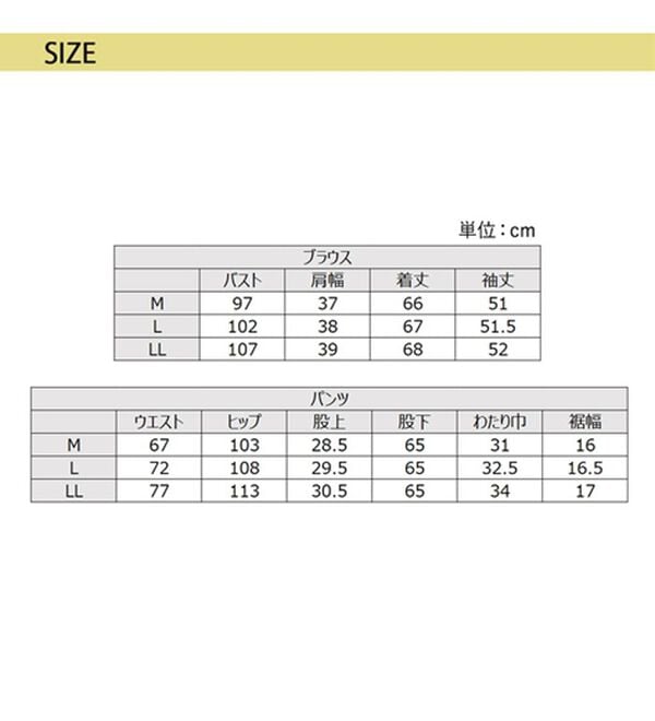 GeeRA（ジーラ）の「【2点セット】タックフレアーブラウスセットアップ（パンツスーツ）」｜詳細画像