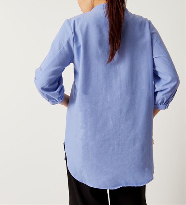 BELLUNA（ベルーナ）の「機能付リネン混ピンタック使いシャツチュニック（チュニック）」｜詳細画像