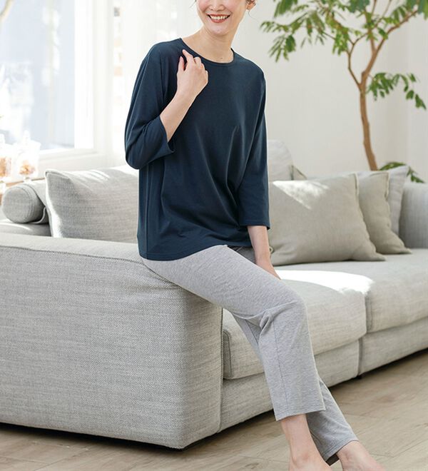 「お買い得やわらか綿混パジャマ上下セット（パジャマ・ルームウェア）」｜詳細画像